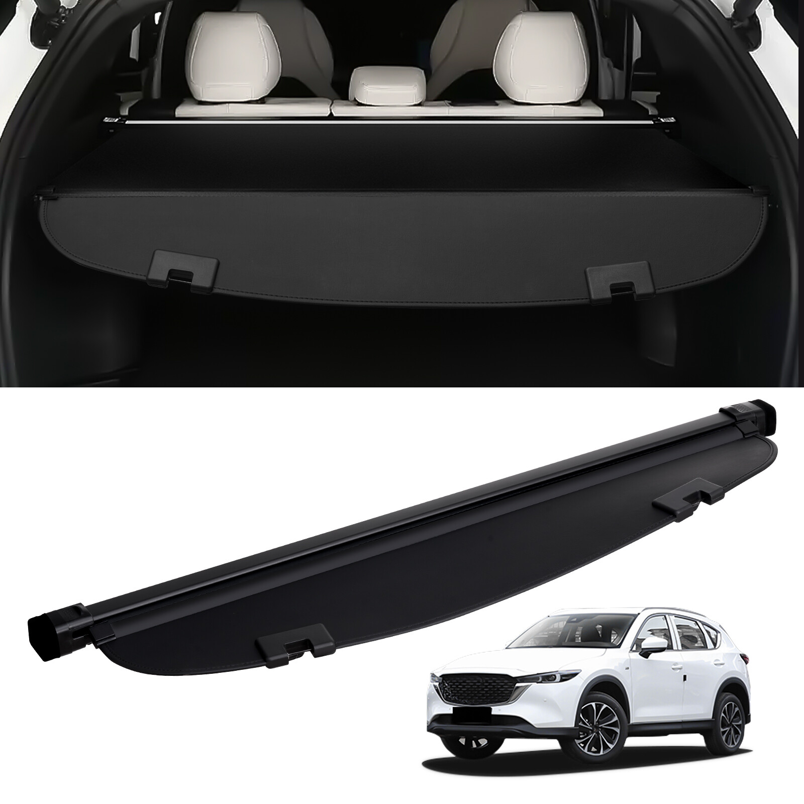 Cache-Bagages pour Mazda CX-5 Plage Arrière Rétractable VEVOR 2017-2024