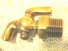 Vintage polished brass 3/8" drain bleeder valve — photo 2