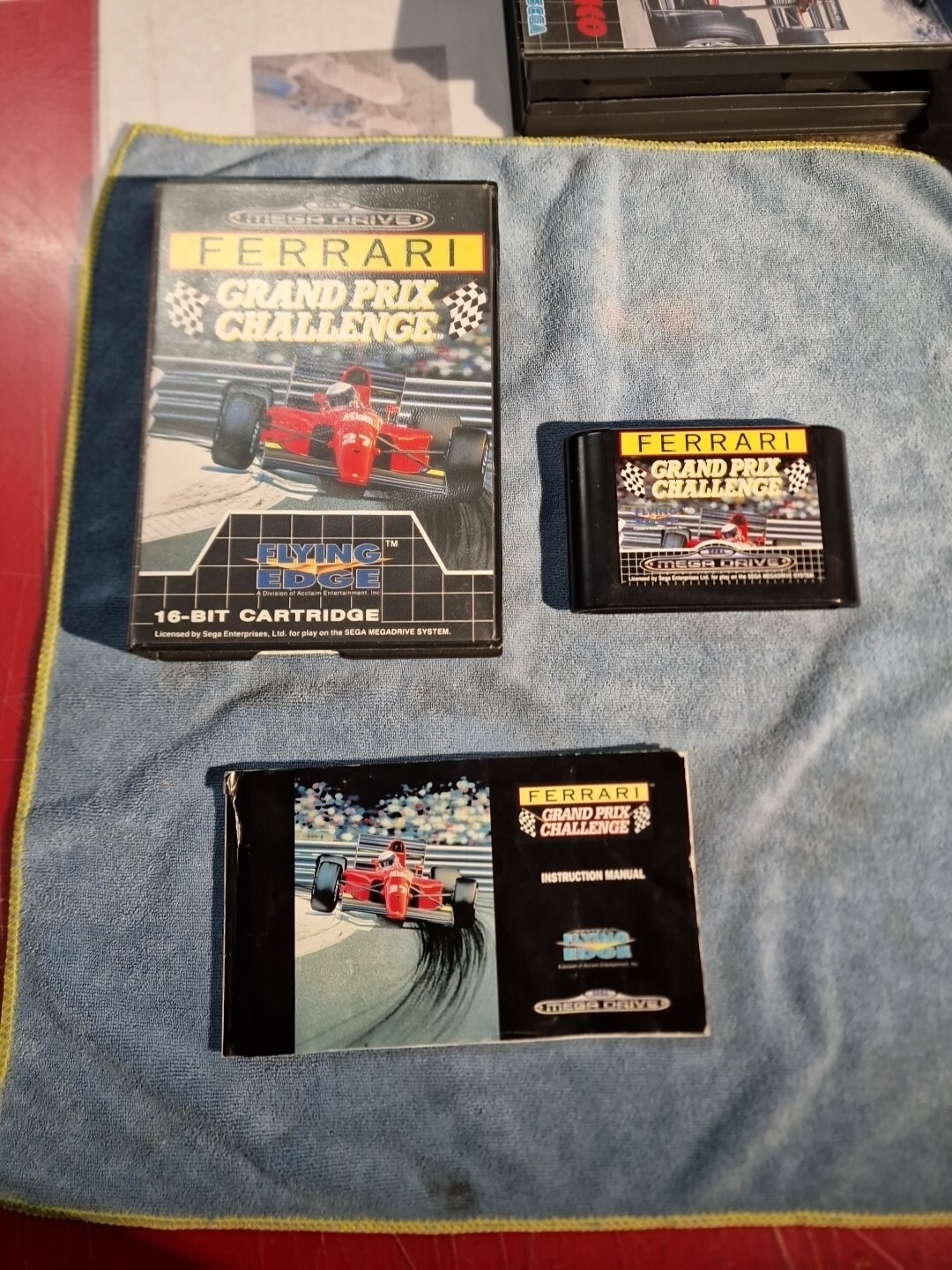  FERRARI GRAND PRIX CHALLENGE MEGADRIVE  Bon État Avec Notice