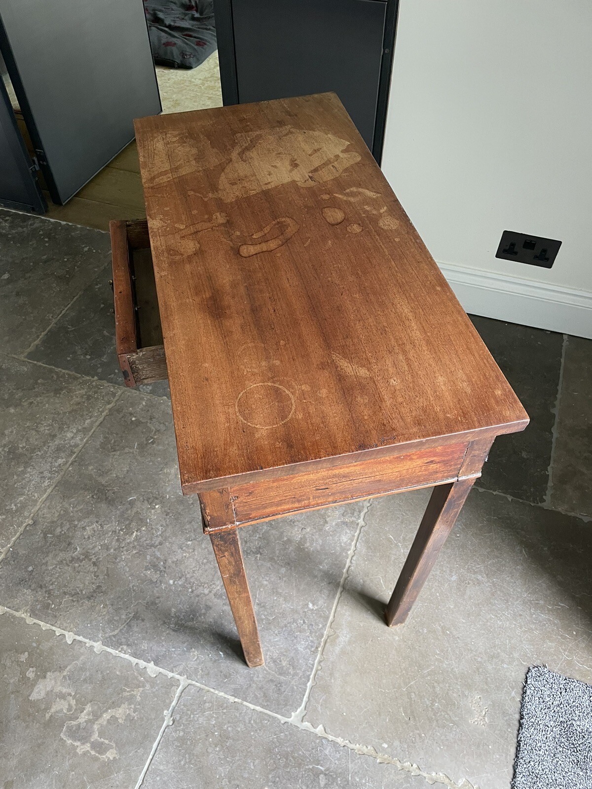 Antique table with drawer eBay