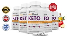 Rapid Ripped Keto ACV Extreme Pills 1675 MG Stronger Thn Gummys Keto Support 5Pk