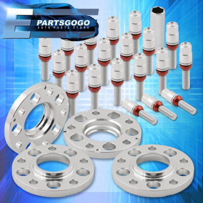 #ad For BMW E36 E46 E90 15mm 5x120mm Wheel Spacers 4PCS M12x1.5 Extended Bolts SL $37.99