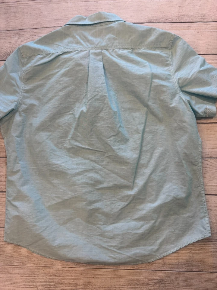 U.S. Polo Assn. Button Down Shirt Set Mens XXL Set of 3 Blue Green White Collar - Image 4 of 4