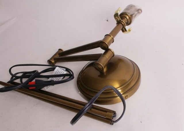 Pottery Barn Chelsea Swing Arm Wall Sconce Base Antique Brass No