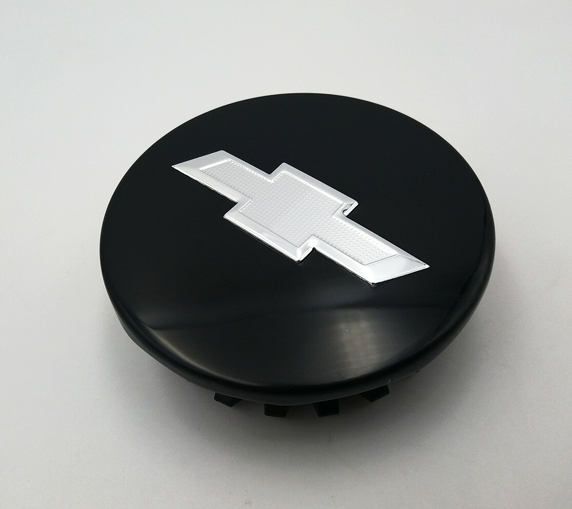 4PC 66mm Black with Silver Logo Wheel Center Hub Caps For 4PC 66mm Black with Silver Logo Wheel Center Hub Caps For