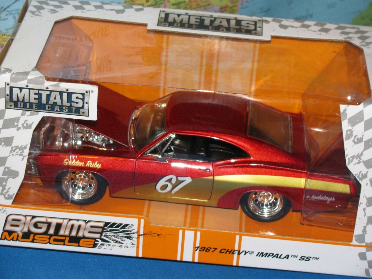 Jada 1/24 1967シェビーインパラ コレクターズクラブ 1/24 JADA BIGTIME MUSCLE 1967 CHEVY IMPALA SS GOLDEN RUBY 67