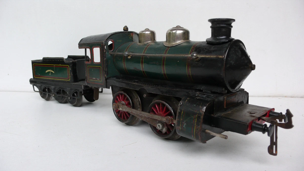 Antique 1920s Bing Toy TIN TRAIN STATION TICKET OFFICE WAITING ROOMS 10 Depot