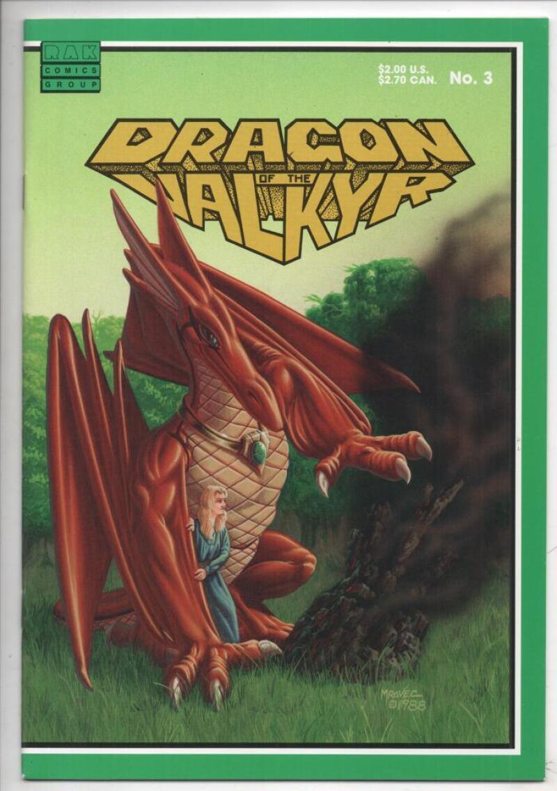 DRAGON of the VALKYR #3, NM-, Valkyrie, RAK, 1988, more indies in store 