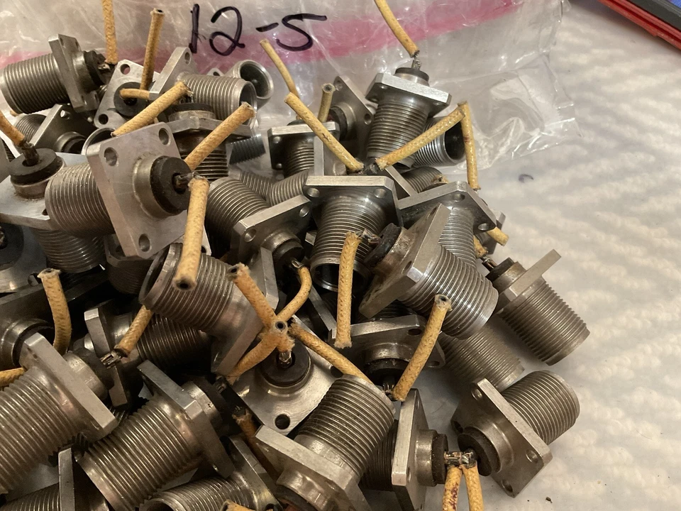 Lot of 55  BENDIX 12-5 Single Male Circular Connector, Box Panel Wall Mount - Image 2 of 4