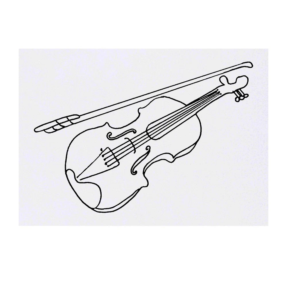 Large 'Violin & Bow' Temporary Tattoo (TO00030401) | eBay