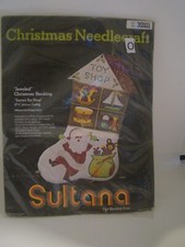 Christmas Needlecraft "Jeweled" Christmas Stocking Craft Kit
