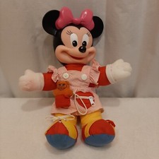 Vintage Disney Mattel Minnie Mouse Doll Learn to Dress Me Educational READ