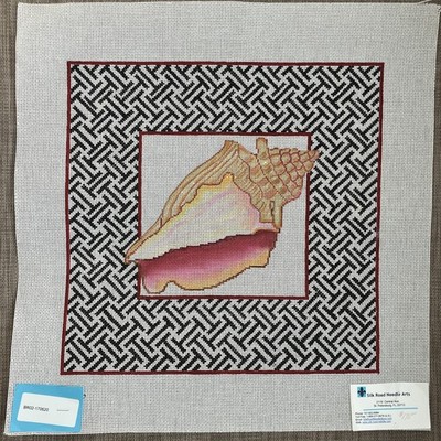 Handpainted Needlepoint Canvas | Giant Conch | **Must Read Description**
