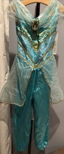 Disney Princess Jasmine Sequined Glitter Jumpsuit Halloween Costume Small 4 6x
