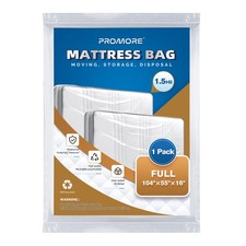 Plastic Mattress Bag for Disposal Moving or Storage, Waterproof Clear Mattres...