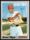 1970 Topps #303b Brant Alyea : Cartoon on back does not have a baseball