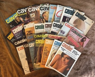 23 Vintage 1960 and 70’s Cavalier Magazines
