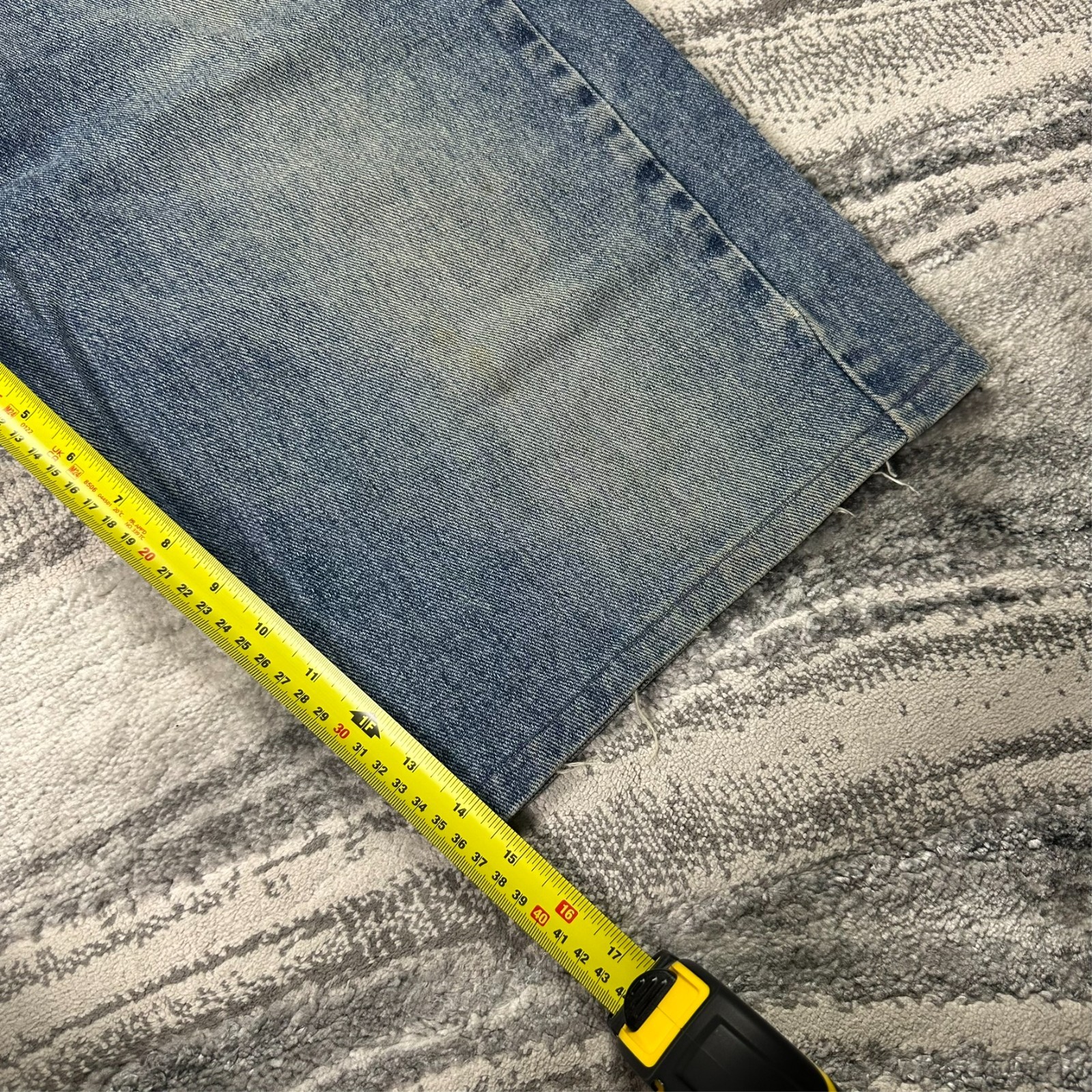 Vintage Nautica Jeans Co 2000's Y2K  Blue Cut-Off Baggy Skater Sz 34 Denim Jorts image 6