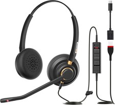 Arama USB Headset with Microphone for Clear B...