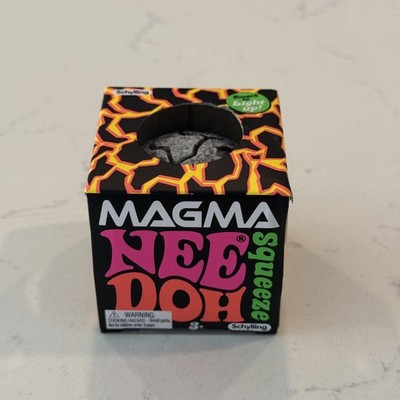 NeeDoh MAGMA Black Squeeze Toy RARE Viral Nee Doh