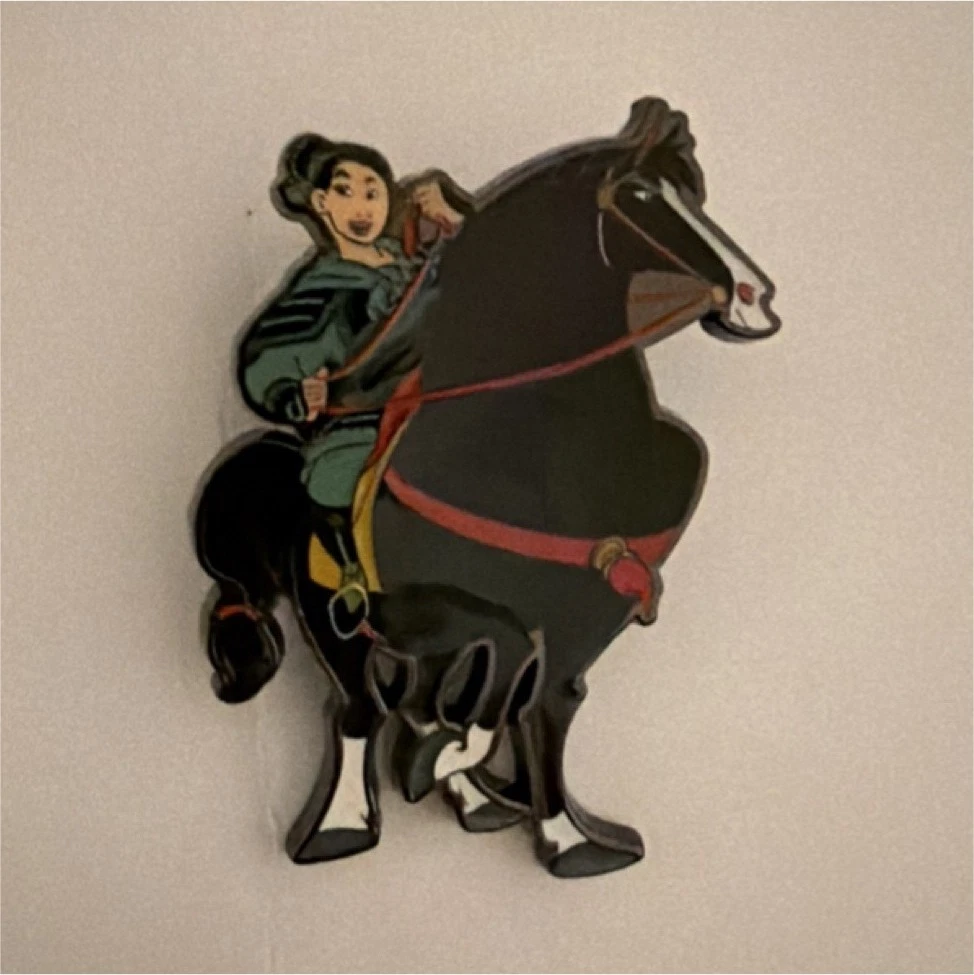 Disney Princess Mulan and Horse Enamel Loungefly Pin from mystery set.