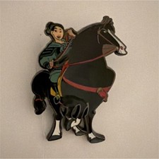 Disney Princess Mulan and Horse Enamel Loungefly Pin from mystery set. 
