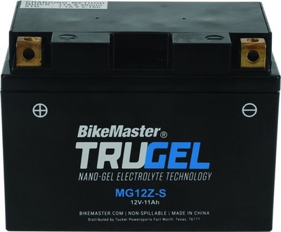 BikeMaster TruGel Battery MG12Z-S Gel Powersport Motorcycle Battery