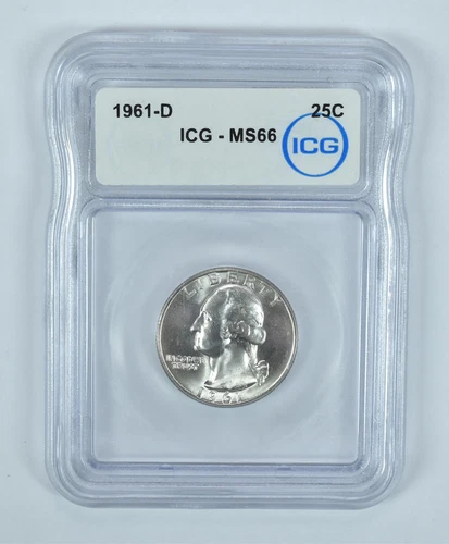 1961-D Washington Quarter MS66 ICG