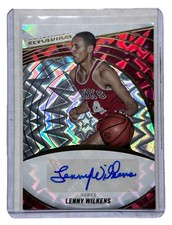 2022-23 Panini Revolution - Autographs Lenny Wilkens #A-LWK Fractal /100 (AU)