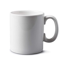 Extra large Big Mug, 1 Pint Coffee, Tea, Soup Chunky Mug, Porcelain Red / White