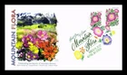 US COVER WOOD'S ROSE MOUNTAIN FLORA FIRST DAY ISSUE COMBO PANDA CACHET
