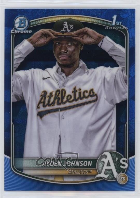 2025 Bowman Chrome Sapphire Edition Prospects Ayden Johnson #BCP-197 16kt