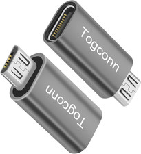 USB C to Micro USB Adapter, USB Type-C to Micro USB Convert Connector - 2 Pack