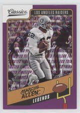 2021 Panini Classics Legends Timeless Tributes Purple 26/50 Marcus Allen HOF n0c