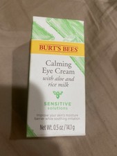 Burt's Bees Sensitive Solutions Calming Eye Cream Aloe  Rice Milk 0.5oz New