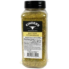 Kinder's Buttery Steakhouse Rub All Purpose Seasoning Beef Chicken 24 Oz Bottle