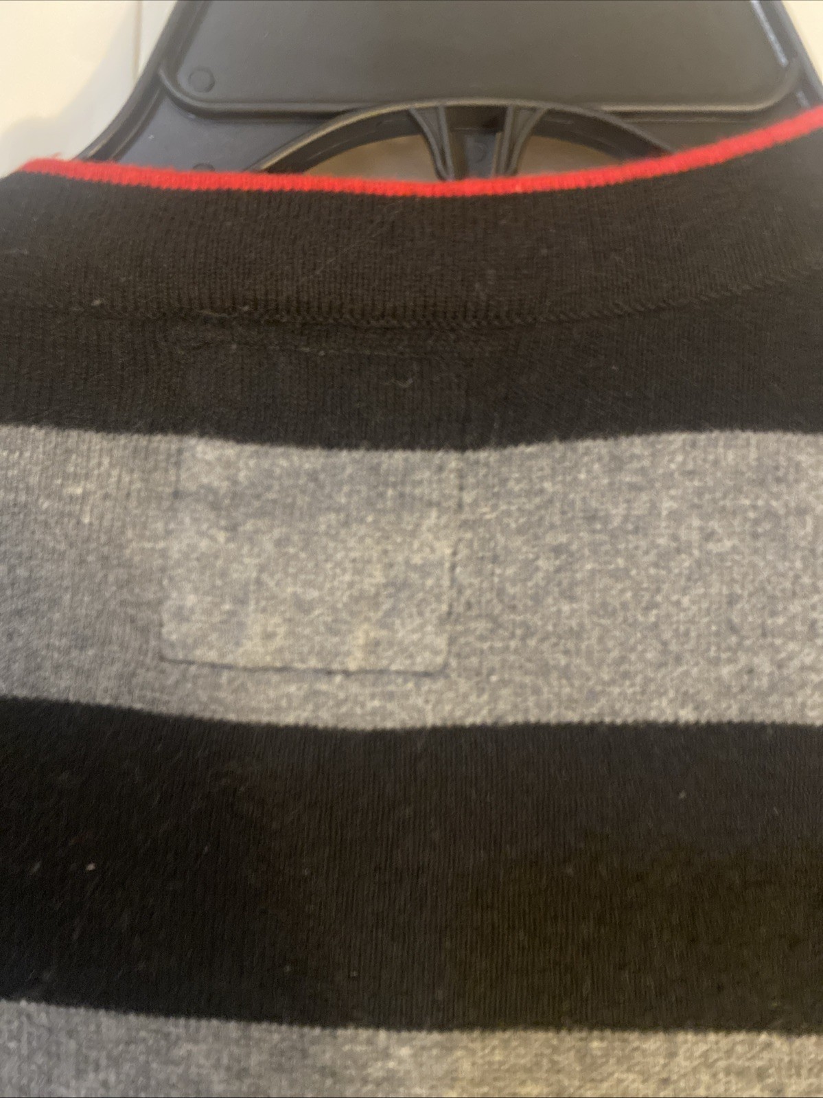 Express Men Button Down Sweater Size Large Red An… - image 8