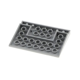 1x Lego Roof Brick 10&deg; 6x8x1 Light Grey Ramp Tile Plate BSC 8161 4515pb030