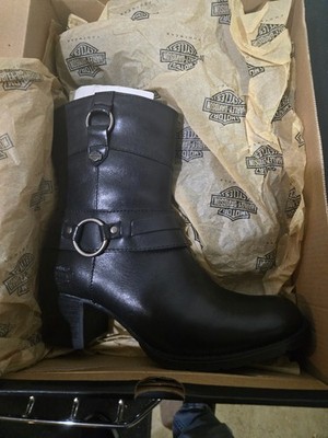 Harley Davidson Rena Harness Zip Boot ladies size 6.5