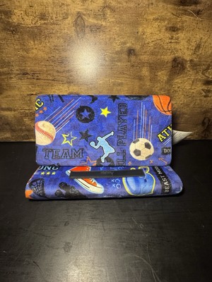 iScream Plush Blue Sports Themed Folding Tablet / Laptop Stand New with Tags