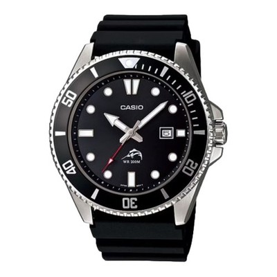 Casio Men's Dive Watch with Black Dial - MDV-106-1AV