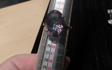 925 Silver Mystic Topaz Ring Size U
