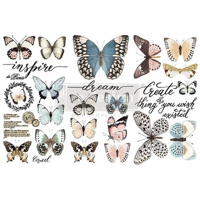 Redesign with Prima - Small Transfers 6x12 3 Sheets Rub Office Product