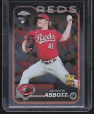2024 Topps Chrome Andrew Abbott Rookie Cincinnati Reds #154