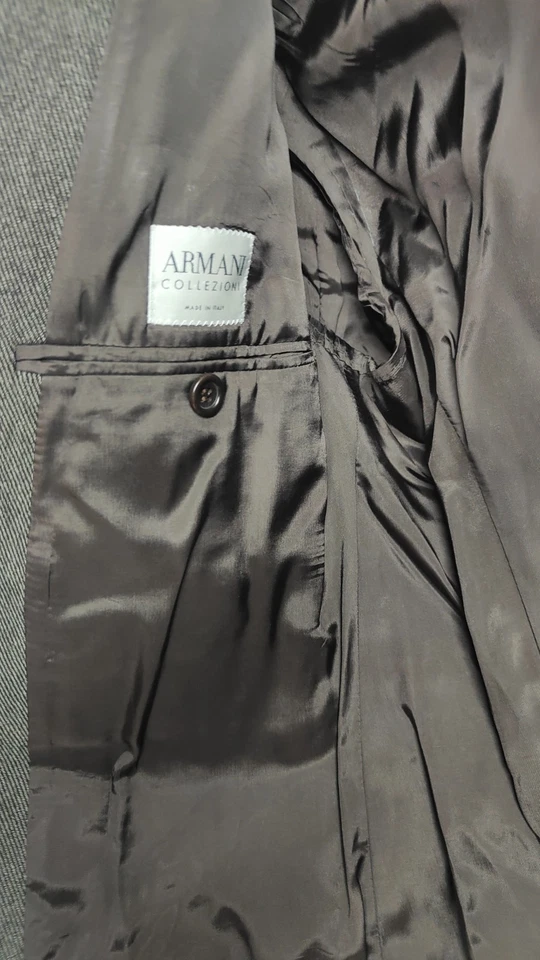 Blazer Armani Collezioni Para Hombre 40R Gris Giorgio Armani Lana Hecho en Italia Foto 4 de 4