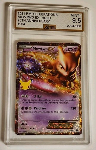 Mewtwo EX 54/99 Celebrations: Classic Collection Holo AGS 9.5