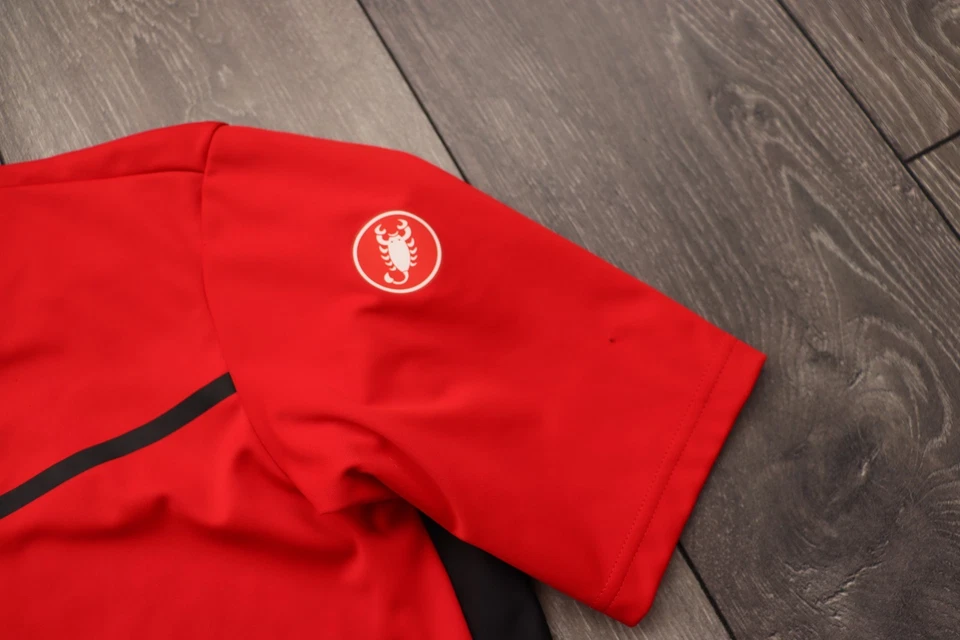 CAMISA DE CICLISMO CASTELLI ROSSOCORSA WINDSTOPPER CAMISETA ROJA CICLISMO ADULTO XL Foto 3 de 4