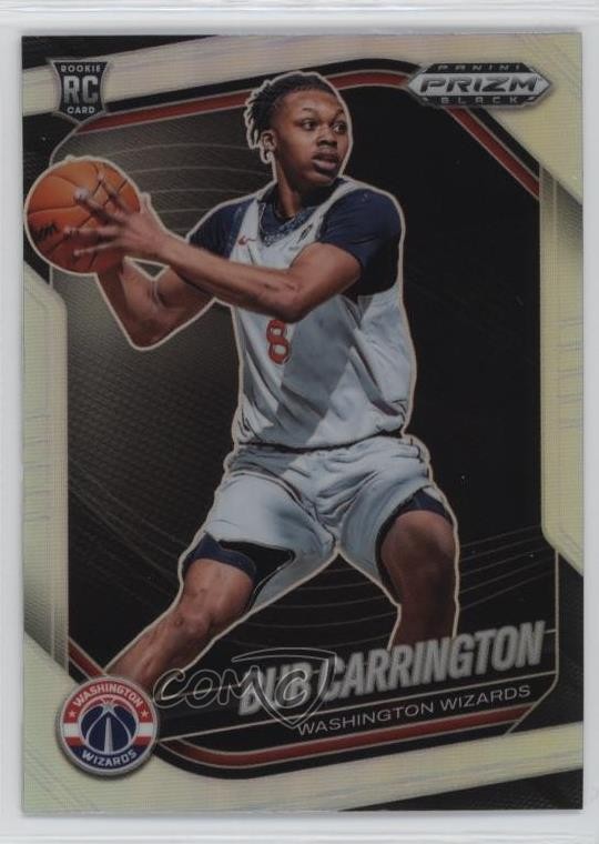 2024-25 Panini Prizm Black Silver Prizm Bub Carrington #92 go9