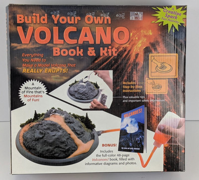 Build Your Own Volcano Book & Kit Mud Puddle Erupting Science STEM Toy NEW