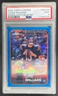 Caleb Williams 2024 Topps Chrome Blue Refractor Rookie Auto RC 84/150 PSA 9